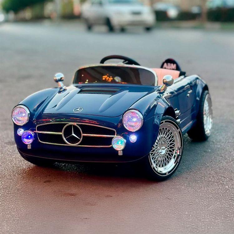 Kids Electric Vintage Mercedez Benz Ride On Luxury Car
