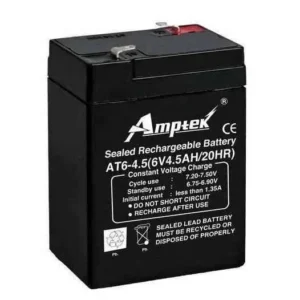 6V 4.5Ah Black Sealed Rechargeable